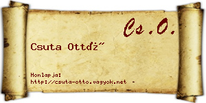 Csuta Ottó névjegykártya